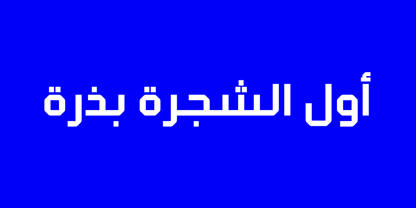 Beispiel einer Klapt Arabic-Schriftart #13